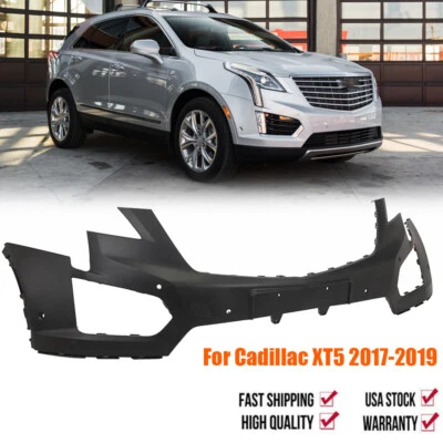Front Bumper Cover For 2017 2018 2019 Cadillac XT5 w/ 6 Sensor Holes Exact Fit - Image 1 of 4
