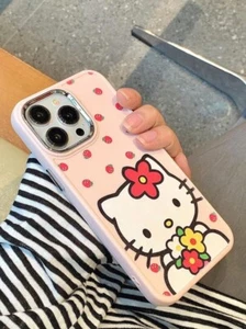 Hello Kitty Pink Shock-Proof Protective Phone Case Compatible With iPhone *CUTE* - Picture 1 of 4