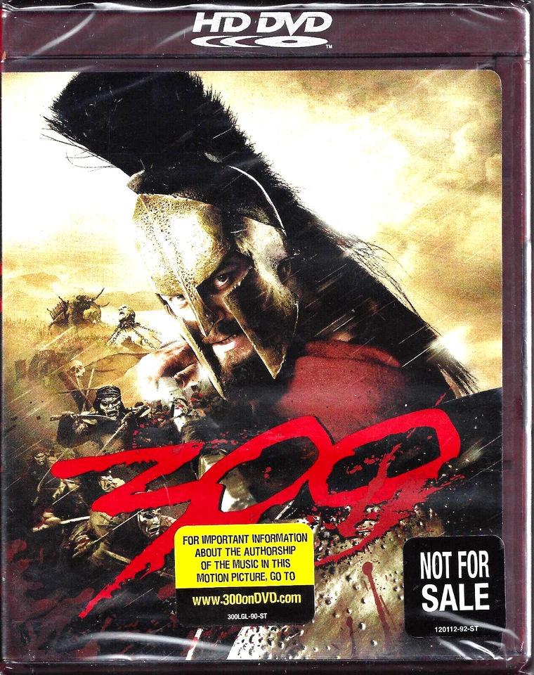 300 HD DVD Movie Promo Screener 2007 Warner Bros NFR Sealed New - Image 1 of 2