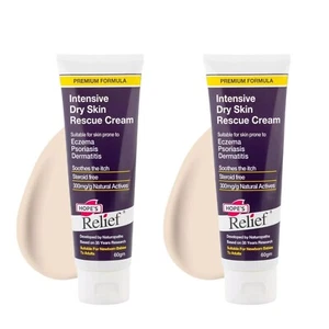 Hope's Relief Intensive Dry Skin Rescue Cream 60gm TWIN PACK - Picture 1 of 4