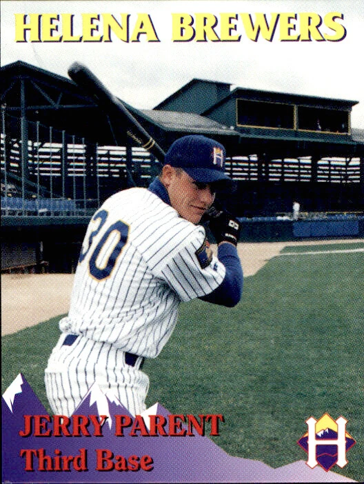 1995 Helena Brewers Team Issue #30 Jerry Parent El Paso Texas TX Baseball Card - Image 1 of 2