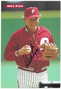 MIKE RYAN Autographed Signed 1989 Tastykake Postcard Philadelphia Phillies - Picture 1 of 1