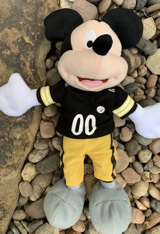 Pittsburgh Steelers Mickey Mouse Plush. Good Condition Cover