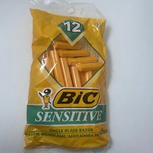 BIC Sensitive Single Blade Disposable Razors - Pack of 12 NEW - Picture 1 of 2
