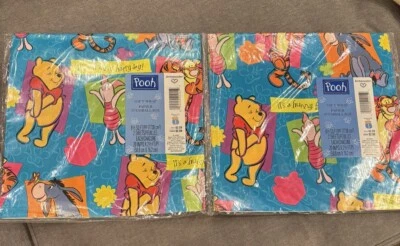2 papeles de envolver de regalo vintage Hallmark Winnie The Pooh & Friends - ¡Nuevo! Foto 1 de 3