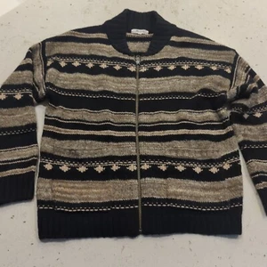 Madewell Benshire Bomber Sweater Jacket Full Zip Pockets Wool Alpaca Blend Small - Picture 1 of 11