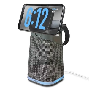 iHome Bluetooth Speaker with Wireless Charging Station and Night Light - Picture 1 of 6