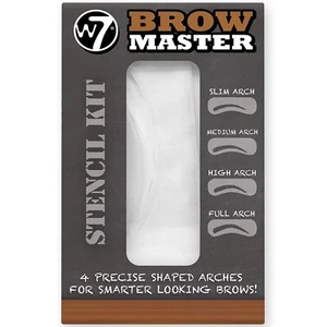 W7 Brow Master Eyebrow Shaping Defining 4 Arch Make-Up Reusable Stencil Kit NEW - Picture 1 of 2