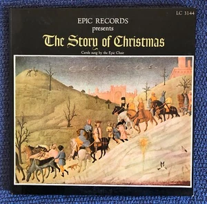 The Epic Choir The Story Of Christmas (Vinyl, 1955) Epic LC 3144 Fair 5 pg Book - Picture 1 of 10