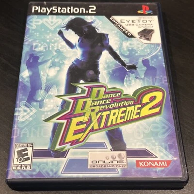Dance Dance Revolution Extreme 2 (Sony PlayStation 2, 2005) Black Label Complete - Image 1 of 4