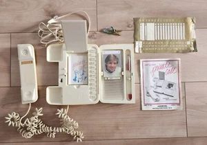 Coleco 1985 Private Call Telephone Phone Diary Complete With Key Ivory 7907 RARE - Bild 1 von 12