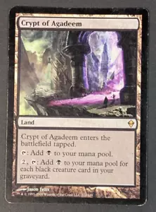 Magic The Gathering - 1x Cripta de Agadeem - Zendikar - MP - Tierra Rara - Magic The Gathering #212 - Imagen 1 de 7