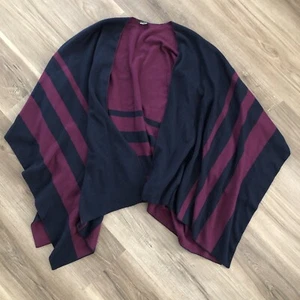 Cárdigan Tabolts Poncho Kimono Para Mujer Talla Única Azul Marino Ciruela Púrpura Mantón Otoño - Imagen 1 de 4