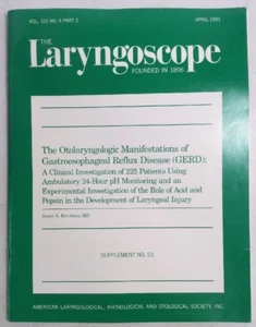 Laryngscope Vol 101 No 4 Part 2 April 1991 Softback BookGnu - Imagen 1 de 12