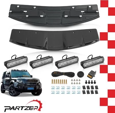 Carbon Fiber Look LED Top Light Kit  For Land Rover Defender 90 110 2020-2024 - Изображение 1 из 4