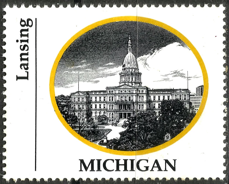 ARCHITECTURE, MICHIGAN, LANSING, NICE CINDERELLA, MNH - Image 1 of 1