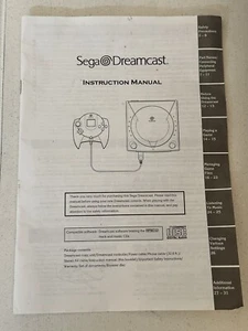 Sistema de consola Sega Dreamcast manual de instrucciones 672-5533D - Imagen 1 de 2