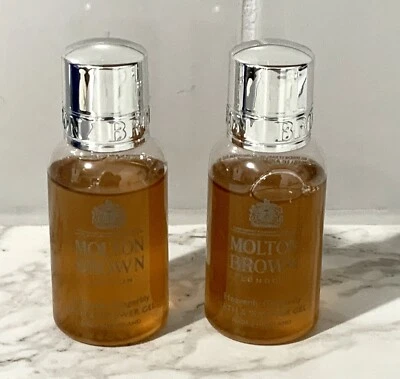 Lote de 2 Gel de Baño y Ducha Molton Brown Heavenly Gingerlily ~ 30 ml/1 oz Foto 1 de 2