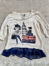 Lily Bleu Girl & Cat Travels London trendy fashionista girls Blouse size 4