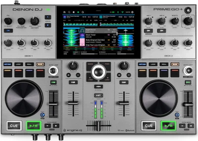 Denon PRIME GO+ Standalone 2-Deck Rechargeable Smart DJ Console W 7" Touchscreen - Image 1 of 4