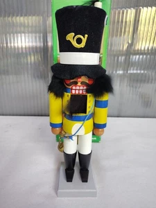 Vtg German Nutcracker Vero Seiffener Nussknacker Handerbelt Made Germany 9" - Picture 1 of 13