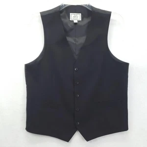 Jos A Bank 1905 Vest Mens Medium Black Wool Formal Suit 5-Button Adjustable - Picture 1 of 10