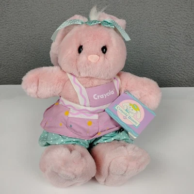 Vintage 1990 Hallmark Crayola Bunny Company Plush Candy Cotton Tail New With Tag - Image 1 of 4