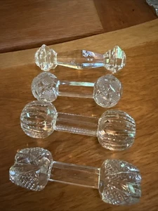 4 Glass Knife And Fork Rest - Picture 1 of 5