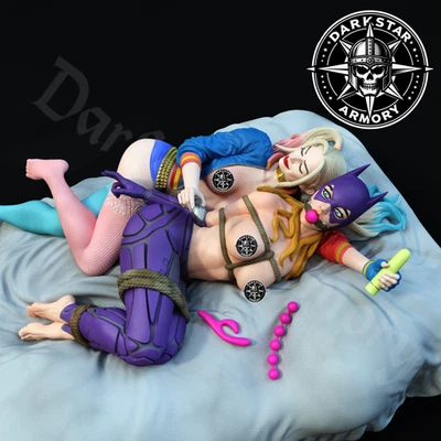 Harley Quinn y Batgirl NSFW | Figura de resina femenina 1/12 1/18 1/24 exclusiva 3D Foto 1 de 4