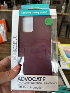 Funda Teléfono Galaxy A53 5G Quikcell Advocate 2 Capas Defensa + Soporte Borgoña - Imagen 1 de 2
