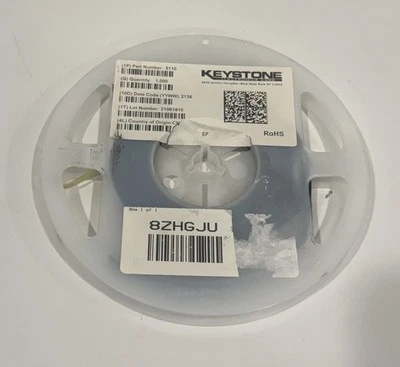 Keystone 5110 0 Ohm Jumper Chip Resistor REEL OF 1000 NEW! FREE SHIPPING! - Image 1 of 3
