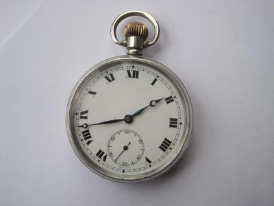 Vintage silver pocket watch with 21 jewel movement - image 1 of 4