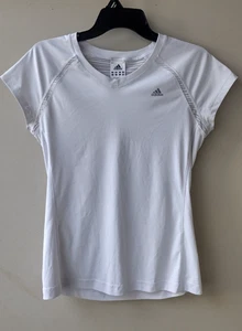 Camisa Adidas Golf Tenis Climalite Manga Corta Blanca Atlética Para Mujer Talla M - Imagen 1 de 6