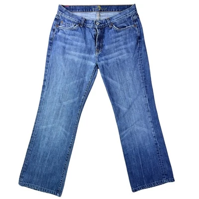 Seven For All Mankind Bootcut Jeans Mens 34 Medium Wash Denim - Image 1 of 4