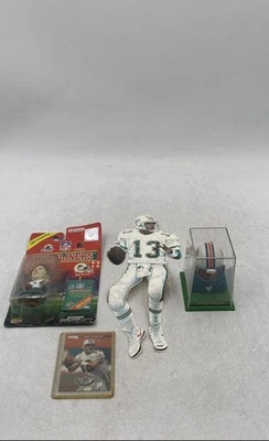 NFL 迈阿密海豚队 Dan Marino 动作玩偶头盔收藏品 4 件套装 — 第 1/4 张图片