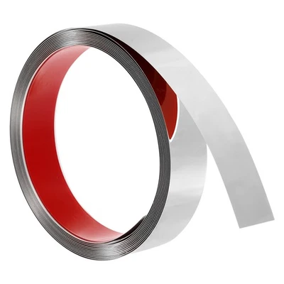 Modanatura per parete in acciaio inossidabile a specchio, 16,4ft x 1,18" argento - Immagine 1 di 4