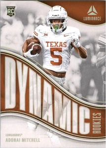2024 Panini Luminance Dynamic Rookies #6 Adonai Mitchell INSERTAR - Imagen 1 de 2
