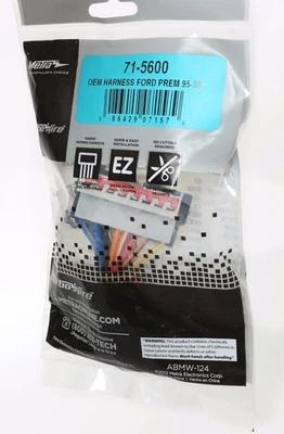 Wire Harness Metra Turbowire Fits Ford Mercury Lincoln 1995-1998 PN 71-5600 P100 - Image 1 of 3