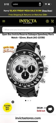 Invicta Pro Reserve modelo #22136 para hombre Foto 1 de 4