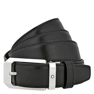 Montblanc Reversible Leather Belt - Black/Brown Size 47 - Picture 1 of 3