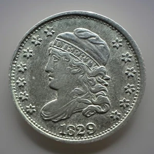 * 1829 CAPPED BUST HALF-DIME. UNC - Picture 1 of 2