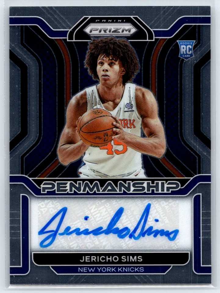 2021-22 Panini Prizm Jericho Sims Rookie Auto New York Knicks RC #RP-JSI - Image 1 of 2