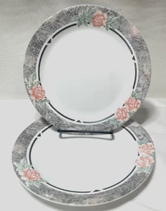 2 platos de pan/postre/ensalada Corning Corelle "seda y rosas" 7" - Imagen 1 de 5
