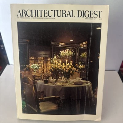 VTG Architectural Digest July August 1978 Pop Artist Roy Lichtenstein VG - Image 1 of 4