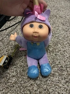 Cabbage Patch Cutie Unicornio Oro Púrpura Cuerno LIMPIO - Imagen 1 de 6