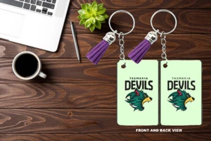 LLAVERO SUBLIMACIÓN LLAVERO MDF TASMANIA FÚTBOL DIABLOS CLUB TASSIE REGALO NUEVO - Imagen 1 de 5