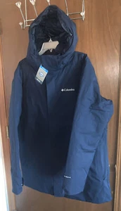 Giacca lunga uomo Columbia Blizzard Fighter - blu collegiale - small - nuova con ta - Foto 1 di 7