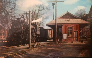 1947 Boston & Maine K-B-C #2731 Fracht in Wayland, Massachusetts. Zugpostkarte - Bild 1 von 2
