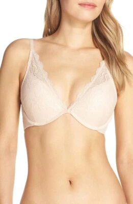 SPANX Undie-tectable Underwire Push-Up Plunge Bra in Soft Nude - Image 1 of 4