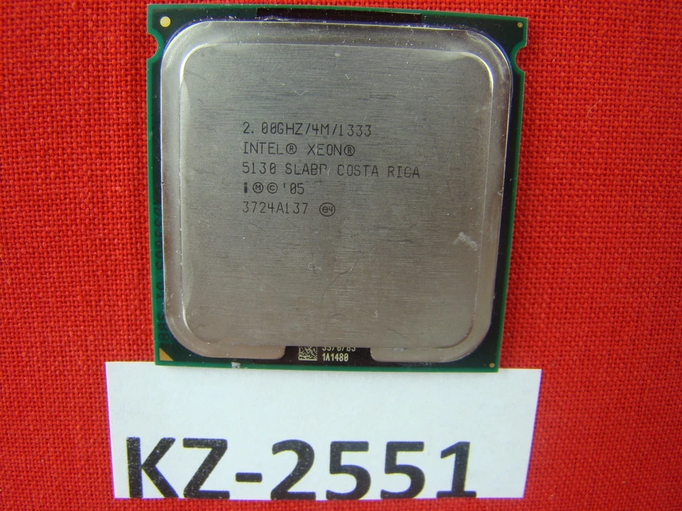 Intel Xeon 5130 Slabp 2.00GHz/4MB/1333MHz Socket/Socket 771 Dual CPU #KZ-2551 - Image 1 of 1